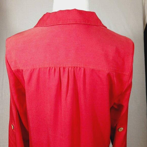 Soft Surroundings Dress, NWOT, Weekender Embroidered Shirt Dress, Small, Mature - Picture 7 of 16